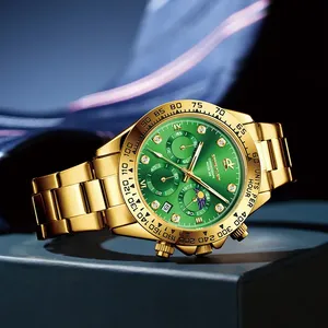 <span class=keywords><strong>Montre</strong></span>-<span class=keywords><strong>bracelet</strong></span> de luxe en or rose, étanche 3ATM, <span class=keywords><strong>montre</strong></span> sport à quartz pour homme, <span class=keywords><strong>montre</strong></span>-<span class=keywords><strong>bracelet</strong></span> étanche pour affaires - Product Image 6