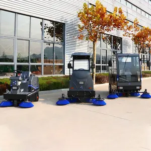 CHR1250SEV industrial electric small floor riding road sweeper driving street cleaning sweeping machine