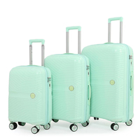 OMASKA Bolsas de Viaje de PP Personalizadas, Maletas de 20, 24 y 28 Pulgadas, Equipaje de Mano con Carro