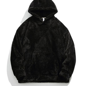 Sudadera con Capucha de Felpa de Doble Cara para Hombre, Otoño Invierno, Talla Grande, Moderna, Versátil, Informal, Cálida - Product Image 3