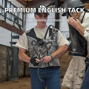 Halter de equitación inglés de alta calidad para polo, equipo de equitación con narquileras acolchadas de tela, para espectáculos y uso multiusos, OEM al por mayor - Product Image 2
