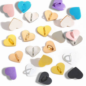 10 Stuks Zelfklevende Metalen Hart Charme Houder Case Vinger Ringstandaard Haak Gesp Charme Gesp Accessoire <span class=keywords><strong>String</strong></span> V1032 - Product Image 1