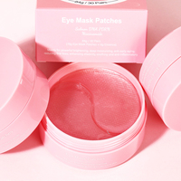 Patchs pour les yeux OEM au DNA de saumon PDRN pour rajeunir et réduire les poches sous les yeux avec Glow Jelly, patchs masques pour les yeux à la niacinamide pour les cernes