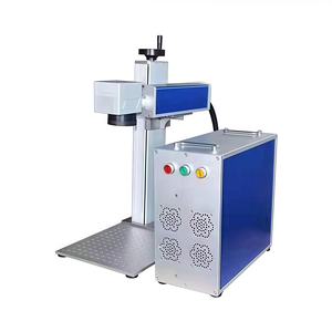 Imprimante de machine de marquage laser à fibre optique gravure photo argent or <span class=keywords><strong>fer</strong></span> métal 20W 30W 50W 100W imprimante d'étiquettes d'oreille - Product Image 1