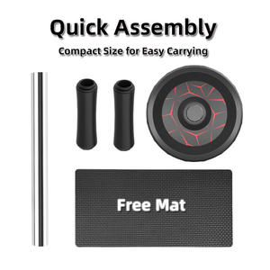 Rueda Abdominal Unisex Ab Muscle Dual Roller Equipo Abdominal Fitness Body Building Ejercicio Rueda Abdominal Ensanchar el rodillo - Product Image 5