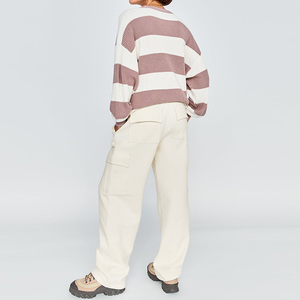 2021 personalizzato nuovo Design taglie forti da <span class=keywords><strong>donna</strong></span> pantaloni della tuta a gamba larga larghi pantaloni della tuta di lusso larghi in pile pantaloni della tuta da <span class=keywords><strong>donna</strong></span> jogging - Product Image 5