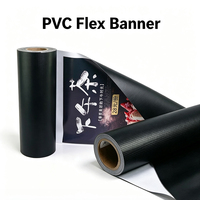 Bannière en PVC brillant résistant à l'eau 510 g/m², rouleau de bannière flexible frontlit, résistant aux solvants écologiques et aux UV, matériau de bannière publicitaire extérieure