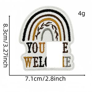 Patchs thermocollants brodés avec citations inspirantes pour vêtements, jeans, vestes, chapeaux, sacs - Product Image 6