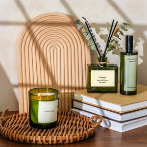 Ensemble diffuseur à bâtonnets en verre 100 ml Musc & Citron, Huile d'aromathérapie liquide naturelle écologique, Décoration cadeau pour la maison, Vente en gros - Product Image 5