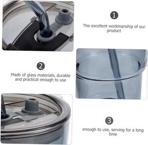 Taza de regalo de café y leche viral estilo Bambú de 400ml con aislamiento térmico de manga de cuero y pajita de vidrio, para restaurantes, hoteles - Product Image 3