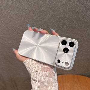 เคสโทรศัพท์แบบไล่เฉดสีเลเซอร์สุดหรูสำหรับ iPhone 17 16 Pro กระจกเงา, เคสสำหรับ iPhone 18 Pro Max สีดำ - Product Image 3
