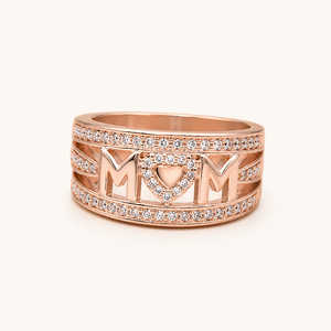 Anello Trendy Bicolore con Gemma per Donne, Elegante Regalo di Nozze, Gioiello alla Moda - Product Image 6
