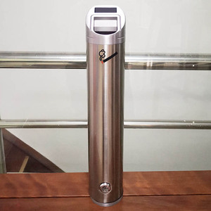 Outdoor aluminum mini wall mounted cigarette ashtray bin trash can