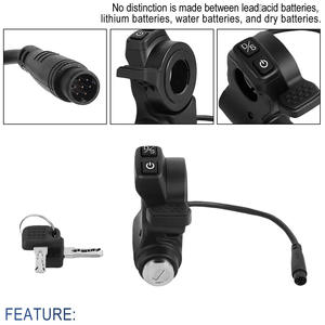 Ensemble d'accélérateur de <span class=keywords><strong>scooter</strong></span> Kukirin G2 Master, interrupteur d'accélération, interrupteur de commande, interrupteur d'accélérateur intégré avec <span class=keywords><strong>clé</strong></span> - Product Image 4