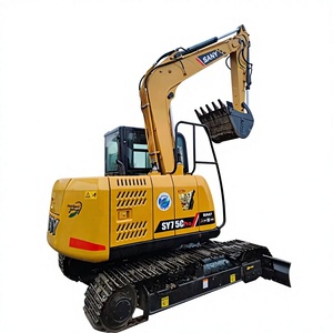 High Quality 90% New Used Sany Sy75 Heavy Excavator 2022 <b>Model</b> with Gearbox Pump & Bearing for Sale - Product Image 1