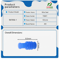 Connecteur AMP étanche en caoutchouc silicone bleu à 1 trou, référence 967056-1