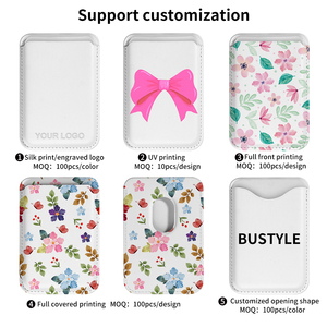 Portacarte Magnetico per Custodia Telefono, Portafoglio in Pelle PU con Magnete Potente, Sottile Slot per Carte di Credito per <span class=keywords><strong>iPhone</strong></span> 17 16 15 <span class=keywords><strong>14</strong></span> - Product Image 3
