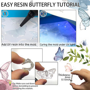 Resina UV TIMESRUI de Alta Qualidade, Baixo Odor, Cristalina, Flexível, Não Amarelada, para Artesanato DIY, Joias e Chaveiros - Product Image 5