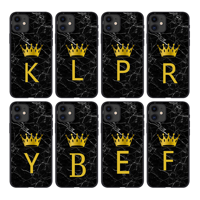 Slim Fit Case for iPhone 11,Marble Texture Letter Design TPU Bumper Back Cover Phone Cases for iPhone 11 Pro Max