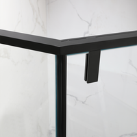Nouveau Style de porte de douche à Pivot en diamant, salle de bains, coin en verre, enceinte de douche