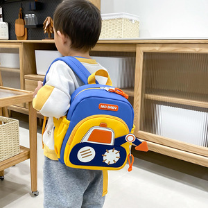 Adorable Sac à Dos Scolaire Tendance Pelleteuse pour Garçons, Petit Sac de <span class=keywords><strong>Maternelle</strong></span> Voiture pour Enfants avec Fonction Imperméable et Doublure en Polyester - Product Image 3