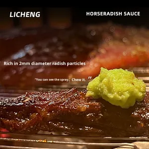 Salsa di Radice Piccante Rongchang 45g * 3, Contenuto di Radice Piccante 95%, per Frutti di Mare, Sushi, <span class=keywords><strong>Salmone</strong></span>, Sashimi, <span class=keywords><strong>Senape</strong></span> Verde - Product Image 5