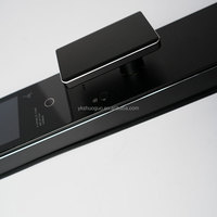 Serrure de porte intelligente biométrique automatique européenne avec reconnaissance faciale, identification par veine palmaire et interphone à modification de voix pour maisons (vente en gros)
