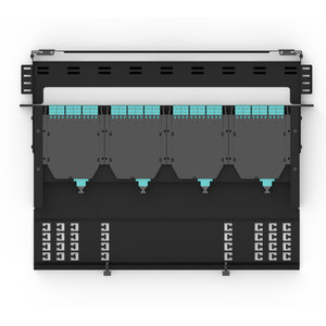 Distribuidor de <span class=keywords><strong>Fibra</strong></span> Óptica de 1U y 12 Núcleos, Tipo de Empalme ODF MPO/LC, Panel de Conexiones de 12/24 Puertos, <span class=keywords><strong>Fibra</strong></span> G657A2/OM3/<span class=keywords><strong>OM4</strong></span>, Garantía de 30 Años - Product Image 1