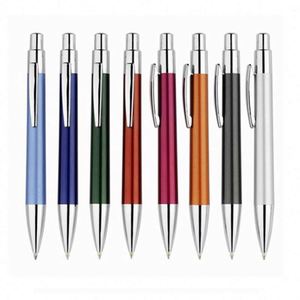 Stylo à bille rétractable personnalisé en métal avec logo pour le bureau et les affaires - Product Image 1