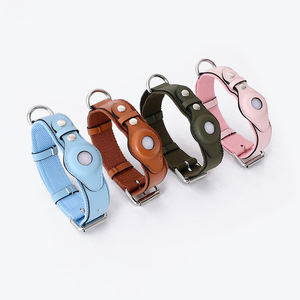 Fabricante al por mayor Premium Airtag Dog Collar de cuero Air Tag Airtag Collar de cuero - Product Image 1