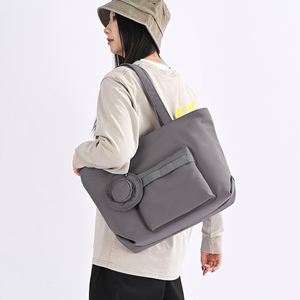Ensemble de 2 sacs fourre-tout en toile avec logo personnalisé, sac à main en toile écologique pour femmes et filles - Product Image 3