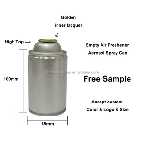 Vente chaude 2024, <span class=keywords><strong>prix</strong></span> d'usine, boîtes aérosols en fer blanc vides, 65x100mm, 250ml, avec impression de logo, type à encolure, pour vaporisateur d'assainisseur d'air - Product Image 4