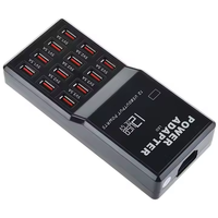Dock Charger Dinding HUB Tipe-C 12-Port 50W USB Multi-Port Charging Station Stopkontak Adaptor Pengisian Daya Cepat Tersedia