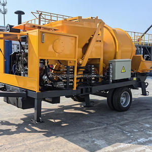 Venta caliente 30m3/H 40m3/H hormigonera portátil móvil con precio de bomba - Product Image 4