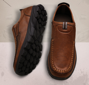 Mocassins pour hommes à semelle épaisse en PU, doux pour la peau, style décontracté, doublure en maille, tendance mode printemps-été - Product Image 3