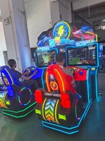 Machine de course à pièces, siège à mouvement dynamique, simulateur de conduite de jeu vidéo d'arcade, garantie de 2 ans, pour centre de jeux
