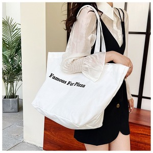 Sac de shopping en toile de coton de qualité supérieure, esthétique minimaliste, avec poches intérieures, durable, réutilisable, pour femmes et filles - Product Image 4