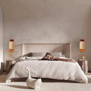 Lampe murale en pierre Huangdong Led E27, style nordique, éclairage pour chambre à coucher et salon - Product Image 3