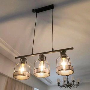 Американский Ретро Железный кулон промышленный стиль люстра длинная полоса лампа для ресторана бар креативный промышленный кулон свет - Product Image 3