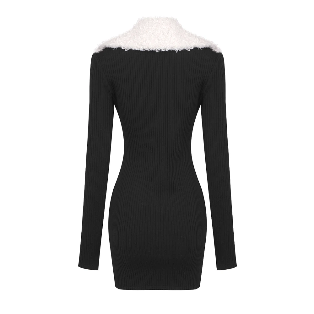 LS2356 High Quality Bodycon Mini Dress Above Knee Long Sleeve Winter Dresses  Ladies Night Party Bandage Dress| Alibaba.com