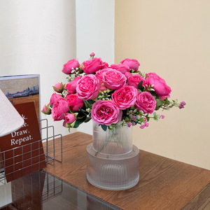 Fleurs de pivoine artificielles en soie, haute simulation, 10cm-30cm, décoration de mariage et de maison, style classique - Product Image 4