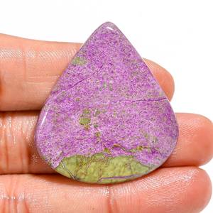 37x33x4mm เครื่องประดับอัญมณีขัดเงาคริสตัลสีเขียวสดใสทรงหลวม atlantisite - Product Image 1