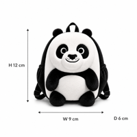 Sac à dos en peluche Panda personnalisé, usine OEM ODM, sac d'école mignon en forme d'animal pour enfants et poupée de 18 pouces, couleur et logo personnalisés