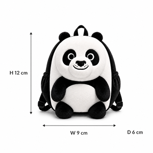 Sac à dos en peluche Panda personnalisé, usine OEM ODM, sac d'école mignon en forme d'animal pour enfants et poupée <span class=keywords><strong>de</strong></span> 18 pouces, couleur et logo personnalisés - Product Image 6
