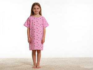 Robes de patient pour enfants en coton 100% pur imprimées pour usage médical dans des couleurs personnalisées, adaptées à tous dans les hôpitaux ou les spas - Product Image 4
