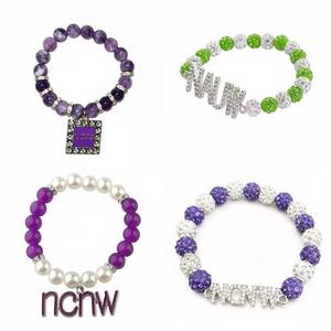 Nueva Pulsera Personalizable con Letras Griegas NCNW NAUW <span class=keywords><strong>1935</strong></span>, Regalo de Aniversario para Mujer, Pulsera con Colgante de Cuentas NCNW - Product Image 1