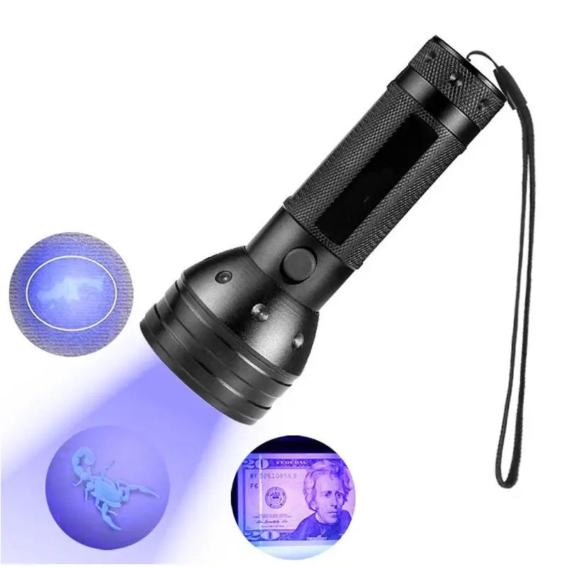 UV-Zaklamp Zwart Licht 100led 395nm Ultraviolette Detector Hond Urine Huisdier Vlekken Bed Bug Bankbiljet Licht Schorpioen Lichtdetectie