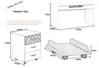 Mobilier de bureau pour ordinateur nouveau style en usine Table fixe longue étude Table d'ordinateur Bureau