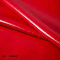Tissu en cuir microfibre de 1.2mm avec PU ciré à l'huile de surface lumineuse pour meubles de canapé de voiture-Caractéristique extensible de décoration de sac à chaussures