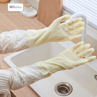 Gants de cuisine réutilisables en PVC imperméables et durables pour la vaisselle et la lessive-Vente d'usine pour un usage domestique